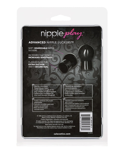 Nipple Play Advanced Nipple Suckers - Black California Exotic Novelties