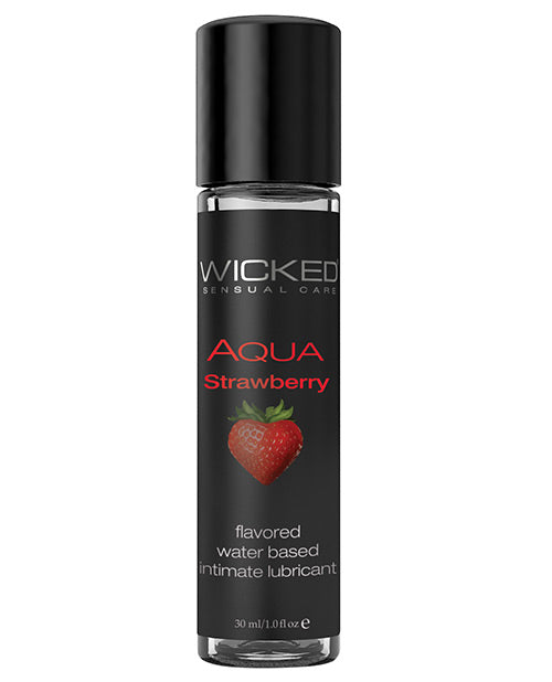 Wicked Sensual Care Aqua Waterbased Lubricant - 1 Oz Cherry Wicked Sensual Care