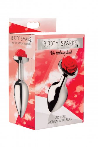 Booty Sparks Red Rose Anal Plug XR Brands