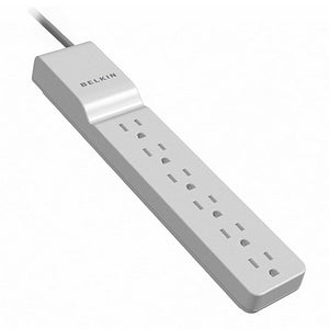 Belkin® Home-Office Series Surge Protector With 6 Outlets, 2.5' Cord Belkin International, Inc