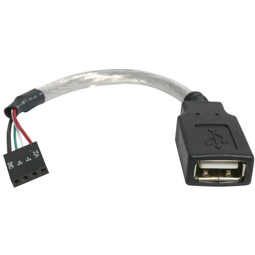 StarTech.com 6in USB 2.0 Cable - USB A to USB 4 Pin Header F-F USB A Female to Motherboard Header Adapter - USB cable - 4 pin USB Type A (F) - 4 pin MPC (F) - 15 cm StarTech.com