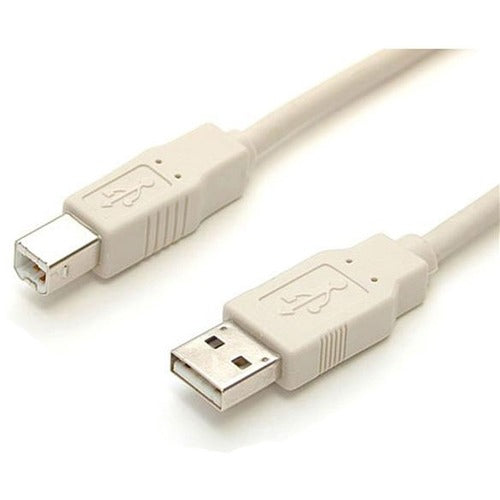 StarTech.com - Beige USB 2.0 cable - 4 pin USB Type A (M) - 4 pin USB Type B (M) - 15 ft StarTech.com