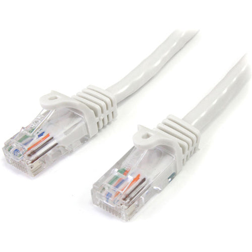 StarTech.com 15 ft White 15 ft White Snagless Cat5e UTP Patch Cable Patch Cable Default Title