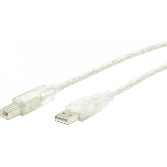 StarTech.com Transparent USB 2.0 cable - 4 pin USB Type A (M) - 4 pin USB Type B (M) - 10 ft StarTech.com