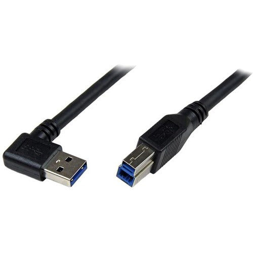 StarTech.com 1m Black SuperSpeed USB 3.0 Cable - Right Angle A to B - M-M StarTech.com