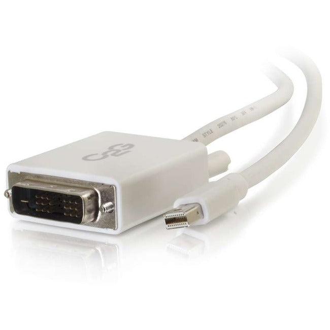 C2G 3ft Mini DisplayPort to DVI Cable - Single Link DVI-D Adapter - White C2G