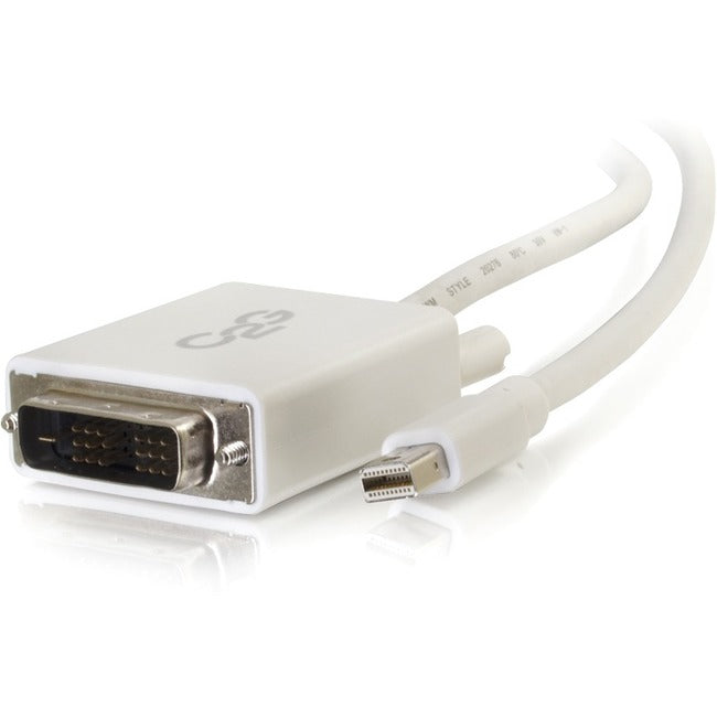 C2G 6ft Mini DisplayPort to DVI Cable - Single Link DVI-D Adapter - White C2G