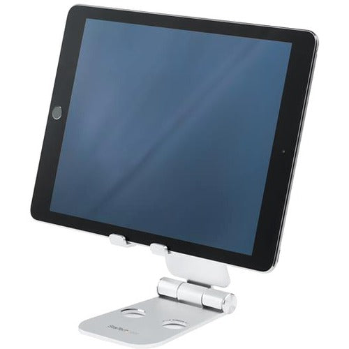 StarTech.com Phone and Tablet Stand for devices such as an iPad Pro or Samsung Galaxy tablet - Adjustable Smartphone and Tablet Stand - Portable Phone-Tablet Holder - Multi Angle - Foldable - Aluminum StarTech.com