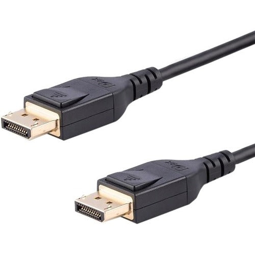 StarTech.com 3m 9.8 ft DisplayPort 1.4 Cable - VESA Certified - Supports HBR3 and resolutions of up to 8K@60Hz - Supports HDR for high contrast ratio and vivid colors - Latching DP connectors provide secure connections - Lifetime Warranty StarTech.com
