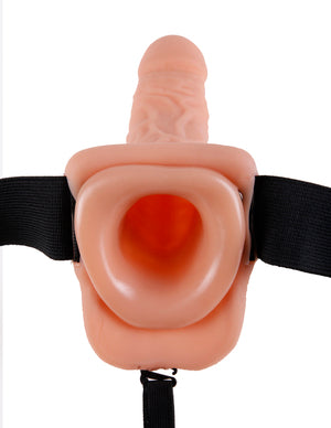 Fetish Fantasy 7 Vibrating Hollow Strap On W/balls Pipedream Products