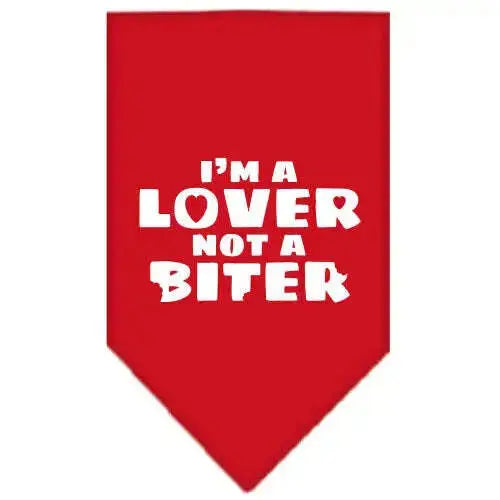 I_m-A-Lover-Not-A-Biter-Screen-Print-Bandana-Red-Large-GreatEagleInc-319339625