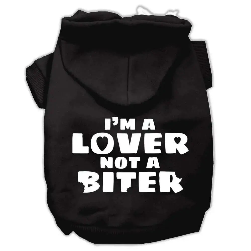 I_m-A-Lover-Not-A-Biter-Screen-Printed-Dog-Pet-Hoodies-Black-Size-Lg-GreatEagleInc-319017948