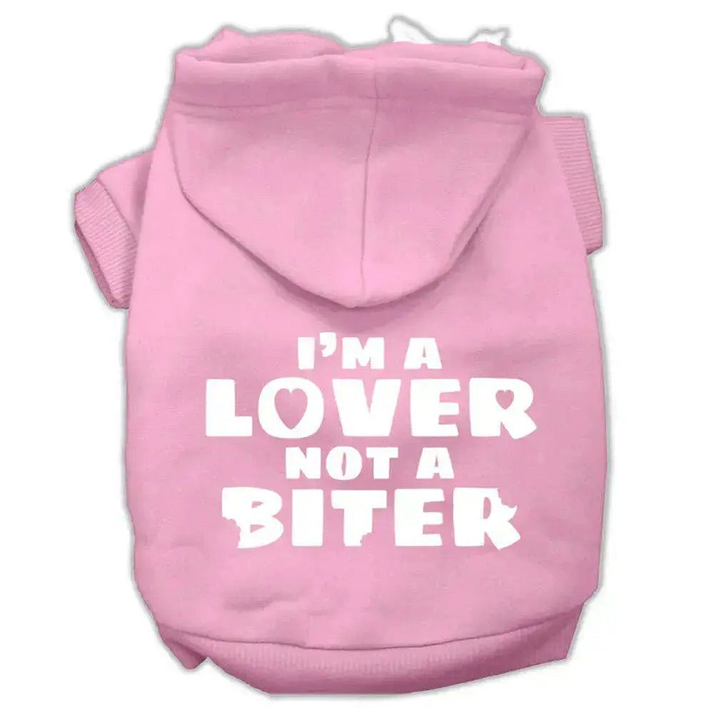 I_m-A-Lover-Not-A-Biter-Screen-Printed-Dog-Pet-Hoodies-Light-Pink-Size-Sm-GreatEagleInc-319019070