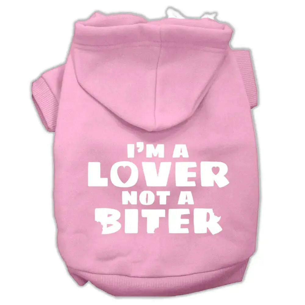 I_m-A-Lover-Not-A-Biter-Screen-Printed-Dog-Pet-Hoodies-Light-Pink-Size-Sm-GreatEagleInc-319019040