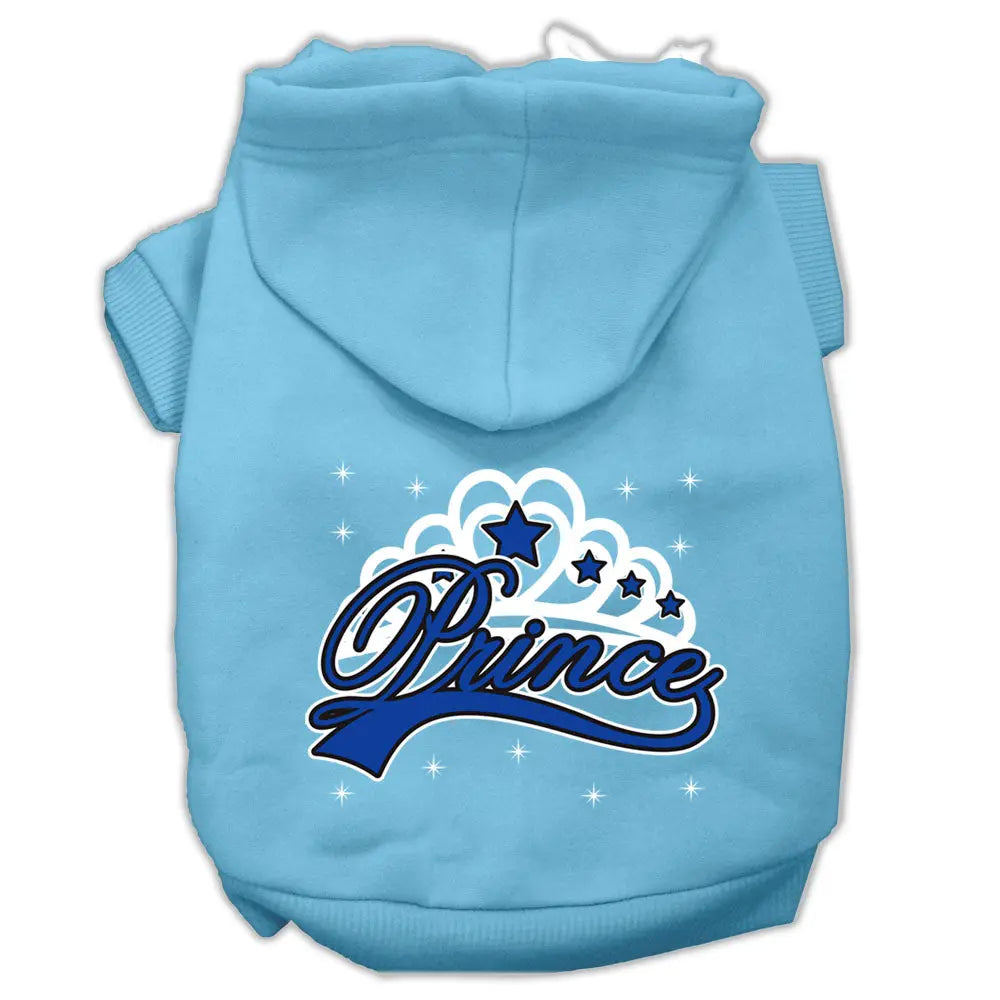 I'm A Prince Screen Print Pet Hoodies Baby Blue Size Xxxl Default Title