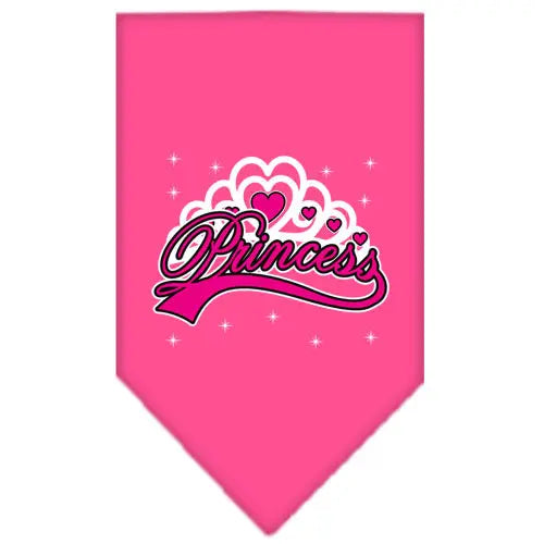 I'm A Princess Screen Print Bandana Bright Pink Large Default Title