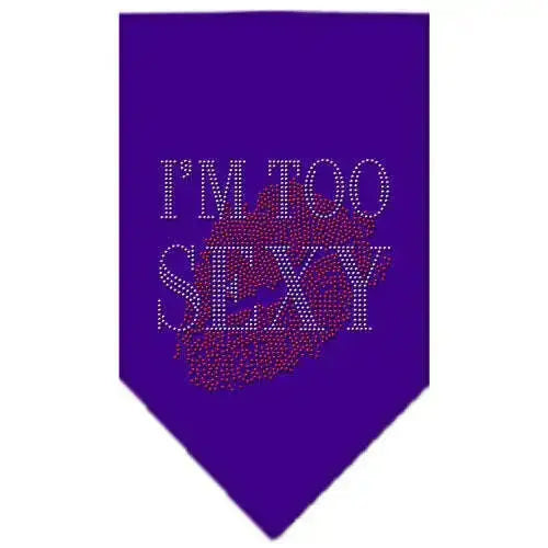 I_m-Too-Sexy-Rhinestone-Bandana-Purple-Large-GreatEagleInc-319299582