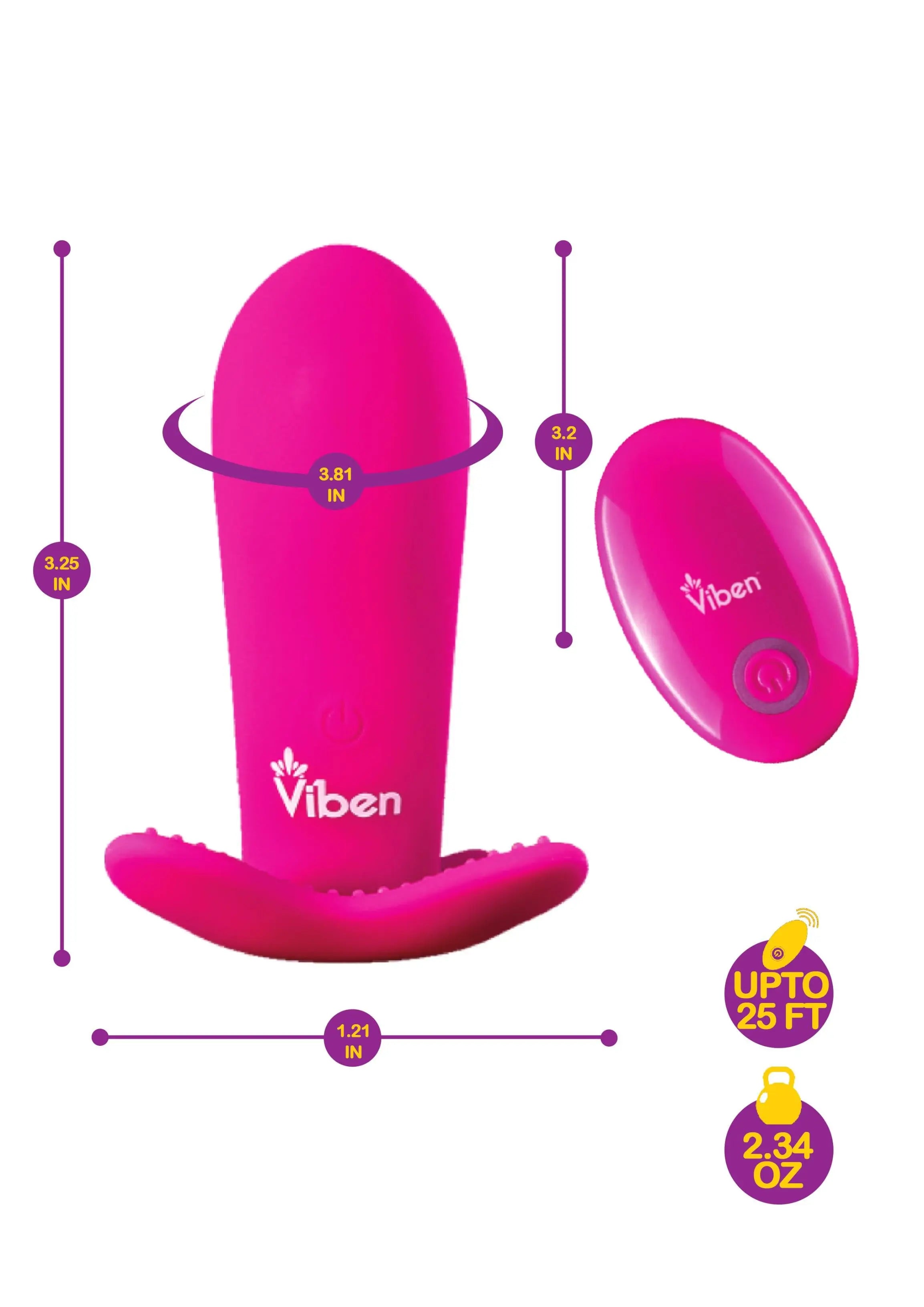Intrigue - Remote Control 10-Function Panty Vibe - Hot Pink