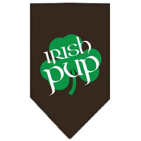 Irish Pup Screen Print Bandana Cocoa Large Default Title
