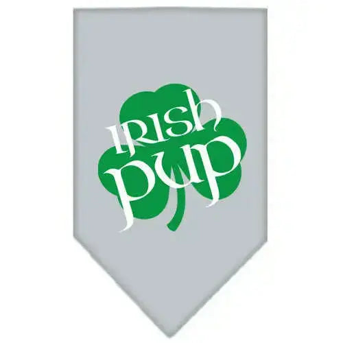 Irish-Pup-Screen-Print-Bandana-Grey-Large-GreatEagleInc-319338191