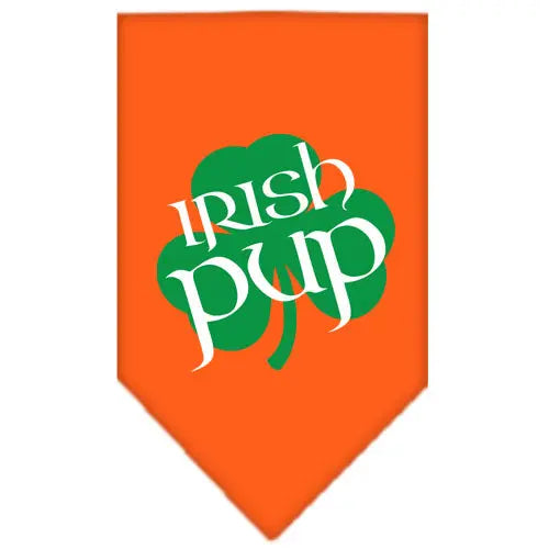 Irish Pup Screen Print Bandana Orange Large Default Title