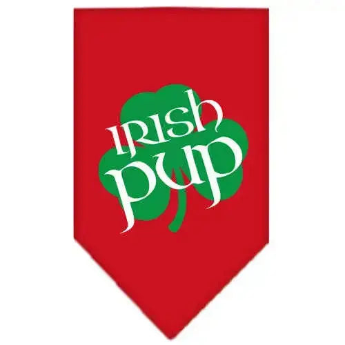 Irish-Pup-Screen-Print-Bandana-Red-Large-GreatEagleInc-319337567