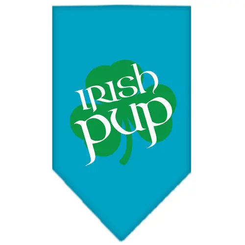 Irish Pup Screen Print Bandana Turquoise Large Default Title