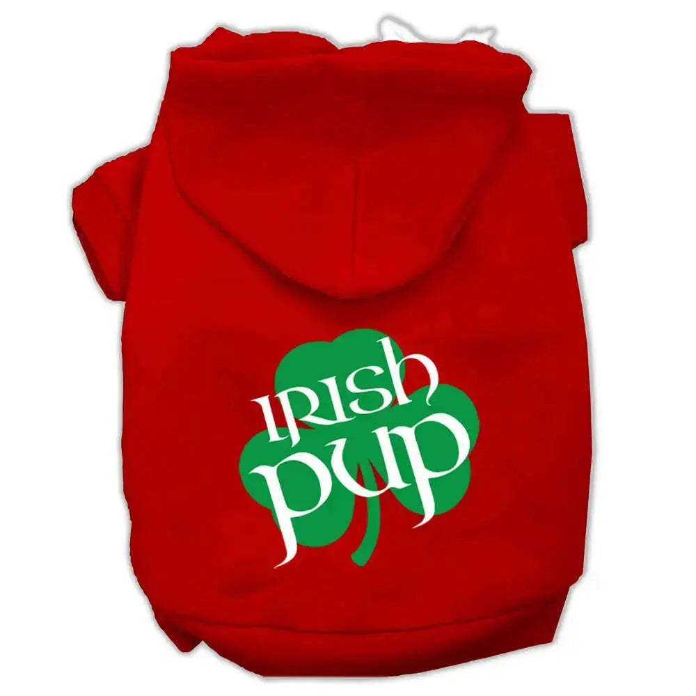 Irish-Pup-Screen-Print-Pet-Hoodies-Red-Size-Lg-GreatEagleInc-319785954