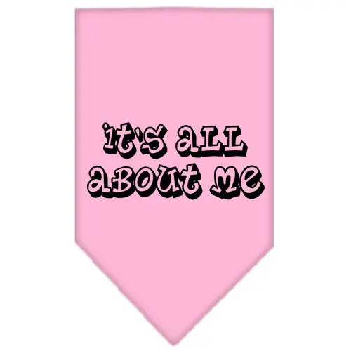 It's All About Me Screen Print Bandana Light Pink Large Default Title