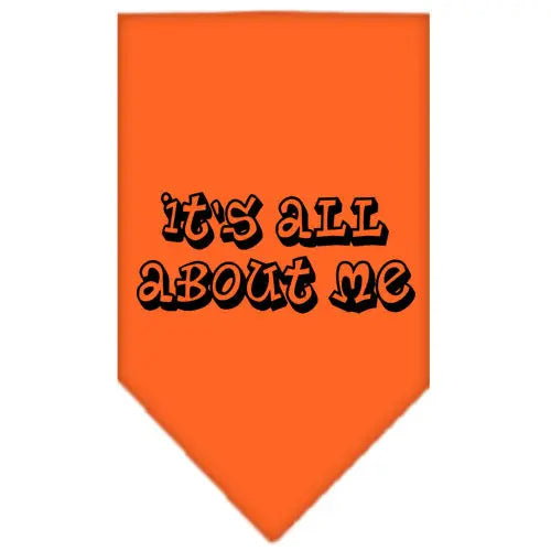 It's All About Me Screen Print Bandana Orange Large Default Title