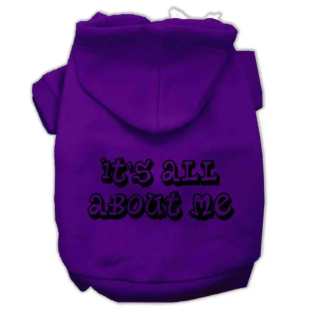 It_s-All-About-Me-Screen-Print-Pet-Hoodies-Purple-Size-Sm-GreatEagleInc-333894739