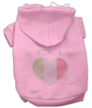 Italian-Rhinestone-Hoodies-Pink-Xl-GreatEagleInc-319463672