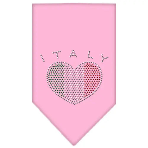 Italy Rhinestone Bandana Light Pink Small Default Title
