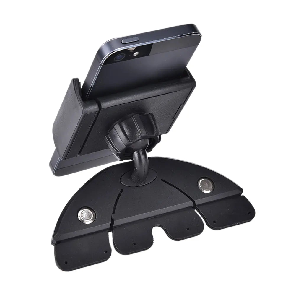 JEREFISH Telephone Car CD Holder 360 Flexible CD Mount Stand Support Telephone GPS Holder for iPhone 7 8 plus etc Smart Phones