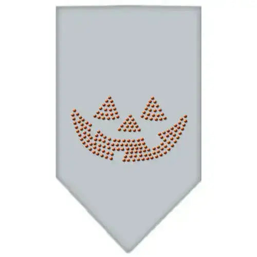 Jack-O-Lantern-Rhinestone-Bandana-Grey-Small-GreatEagleInc-319075368