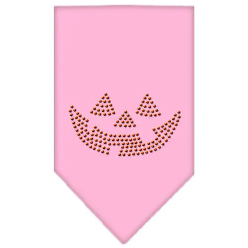 Jack O Lantern Rhinestone Bandana Light Pink Small Default Title