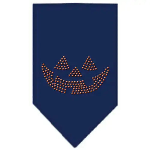 Jack-O-Lantern-Rhinestone-Bandana-Navy-Blue-Large-GreatEagleInc-319076176