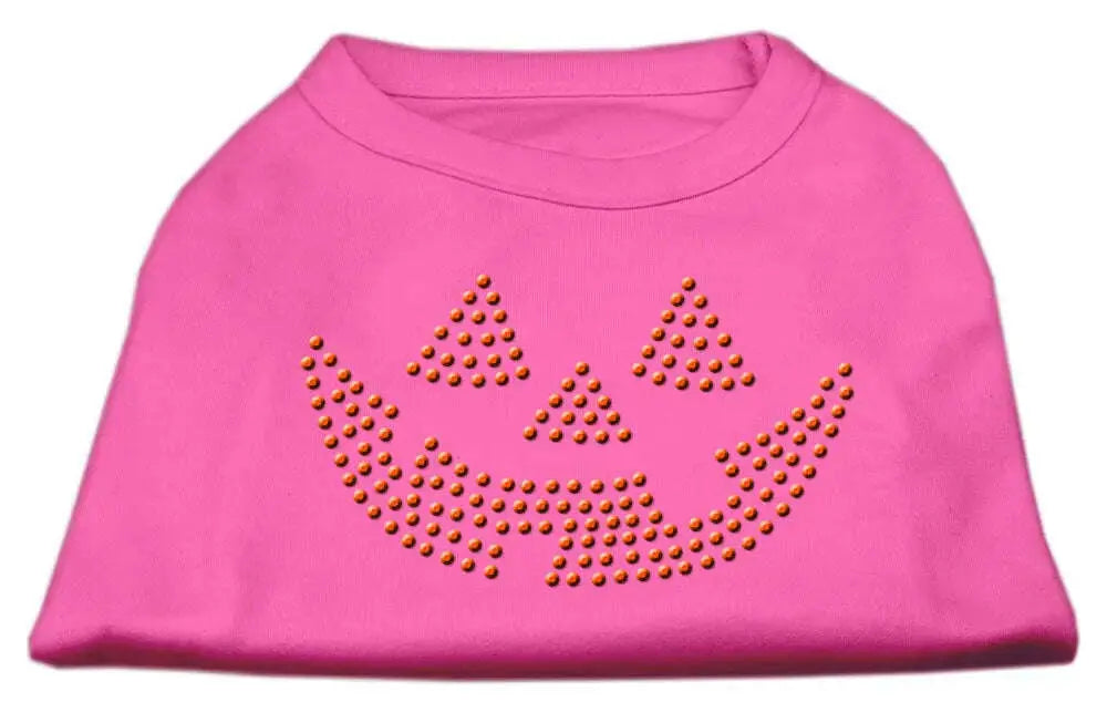 Jack-O_-Lantern-Rhinestone-Shirts-Bright-Pink-M-GreatEagleInc-319178649