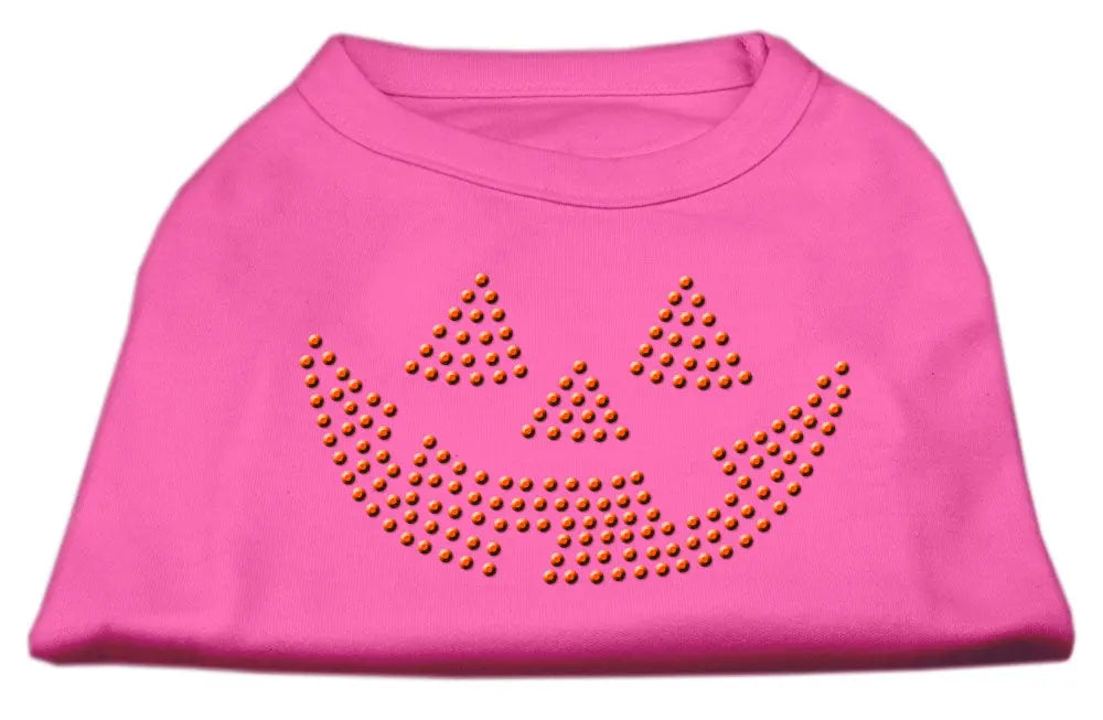 Jack O' Lantern Rhinestone Shirts Bright Pink Xs Default Title