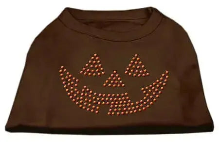 Jack-O_-Lantern-Rhinestone-Shirts-Brown-Med-GreatEagleInc-318798927