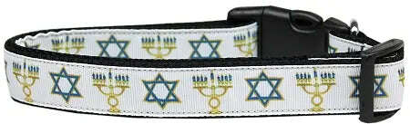 Jewish-Traditions-Nylon-Dog-Collar-Medium-GreatEagleInc-318772186