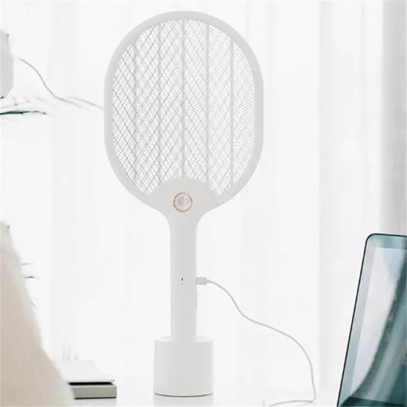 Jordan&judy 3000V Electric Mosquito Swatter Portable Camping Travel Three-layer Anti-electric Shock Net USB Charging Mosquito Dispeller from Xiaomi youpin