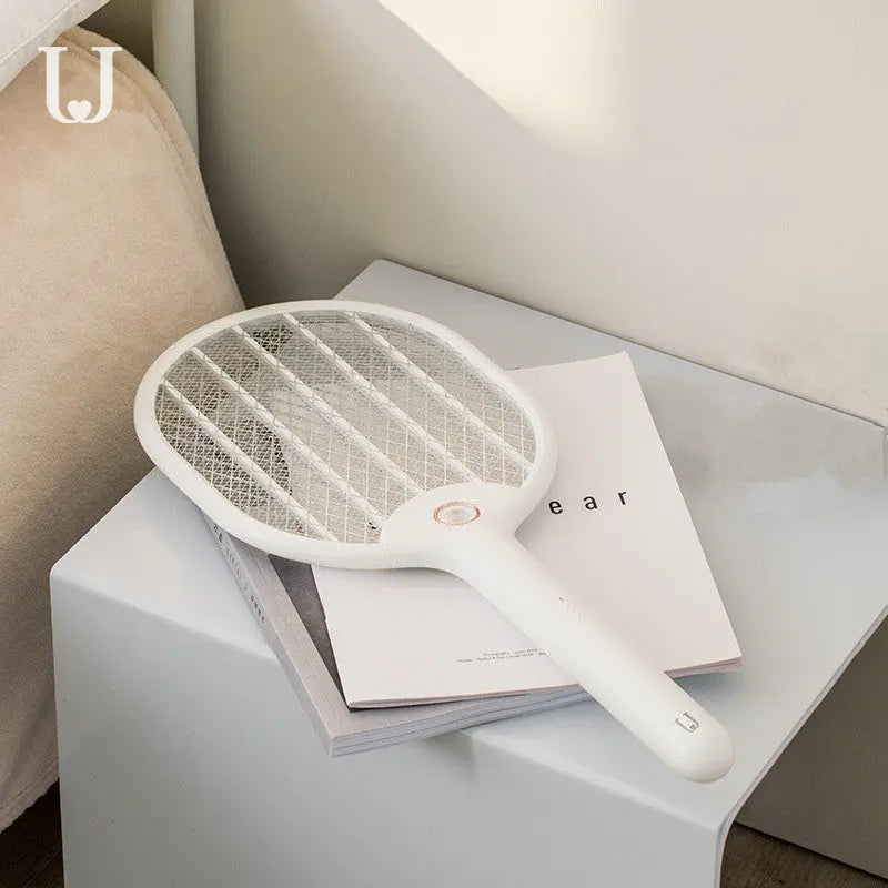 Jordan&judy 3000V Electric Mosquito Swatter Portable Camping Travel Three-layer Anti-electric Shock Net USB Charging Mosquito Dispeller from Xiaomi youpin