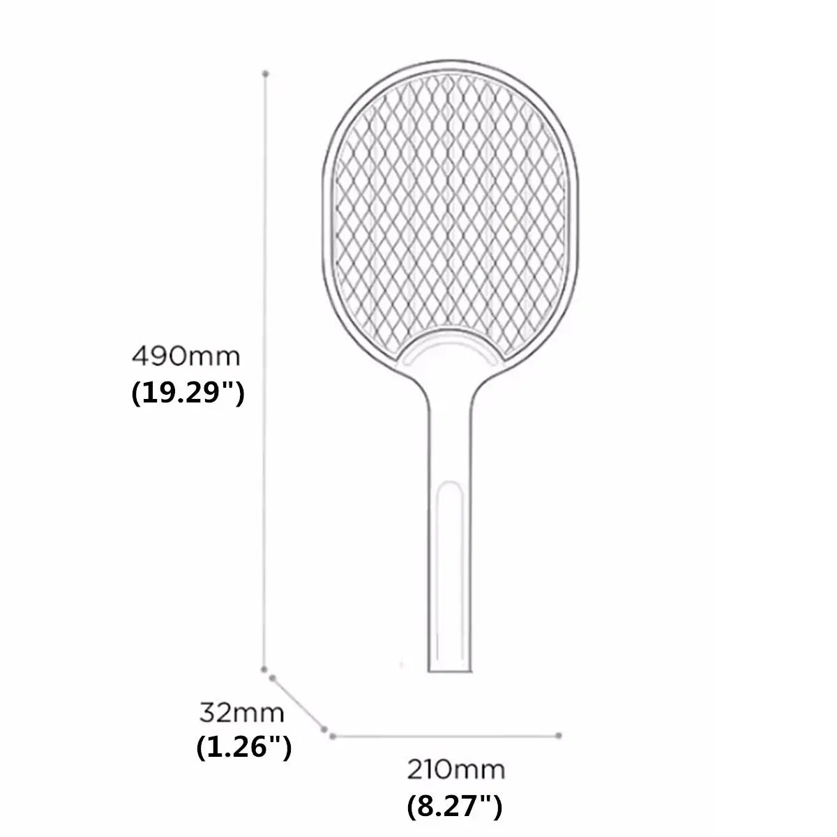 Jordan&judy 3000V Electric Mosquito Swatter Portable Camping Travel Three-layer Anti-electric Shock Net USB Charging Mosquito Dispeller from Xiaomi youpin