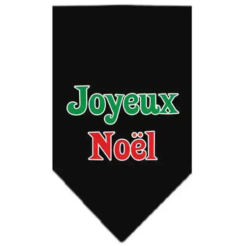Joyeux-Noel-Screen-Print-Bandana-Black-Large-GreatEagleInc-333816050