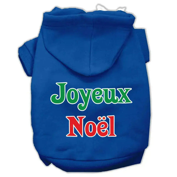 Joyeux-Noel-Screen-Print-Pet-Hoodies-Blue-Xs-GreatEagleInc-319374594