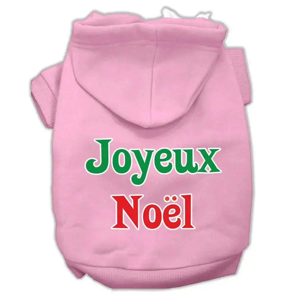 Joyeux-Noel-Screen-Print-Pet-Hoodies-Light-Pink-Xl-GreatEagleInc-318708786