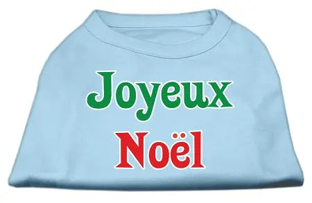 Joyeux Noel Screen Print Shirts Baby Blue Xs Default Title