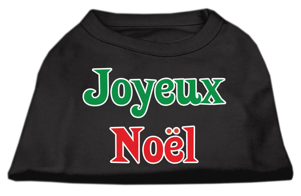 Joyeux Noel Screen Print Shirts Black S Default Title
