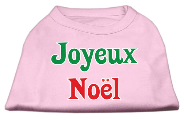 Joyeux Noel Screen Print Shirts Light Pink M Default Title